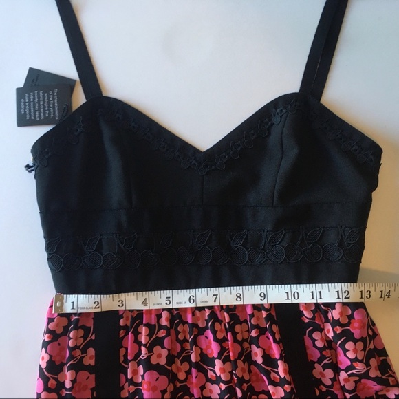 NWT ANNA SUI SILK MAXI DRESS WILDFLOWERS IN THE WIND - Picture 12 of 15